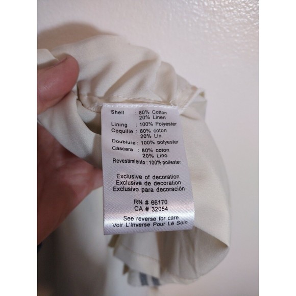 Vineet Bahl Women's XL White Black Plaid Skirt Anthro MSRP $158 Embroidered Art - Picture 11 of 12